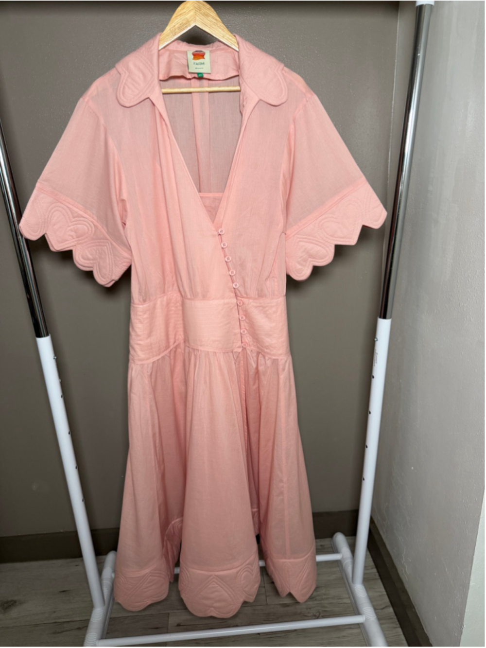 Women's Farm Rio Pink Midi Dress Size XS